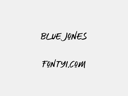Blue Jones