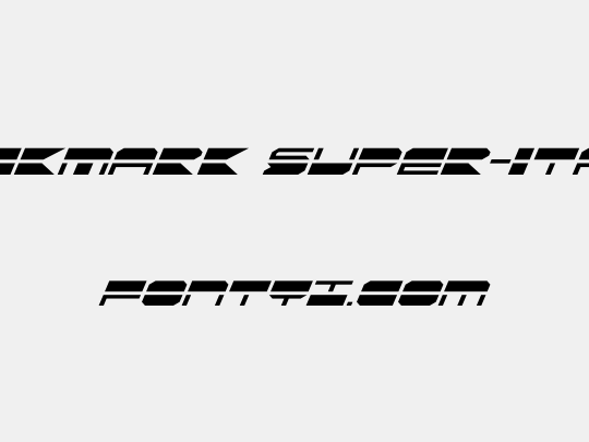 QuickMark Super-Italic