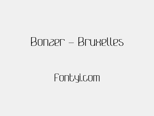 Bonzer - Bruxelles