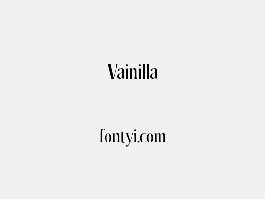 Vainilla