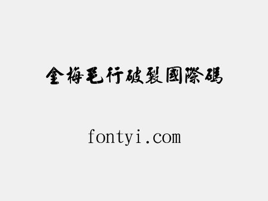 金梅毛行破裂國際碼