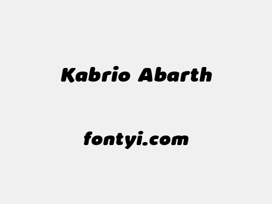 Kabrio Abarth