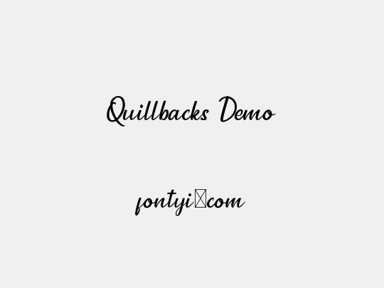 Quillbacks Demo