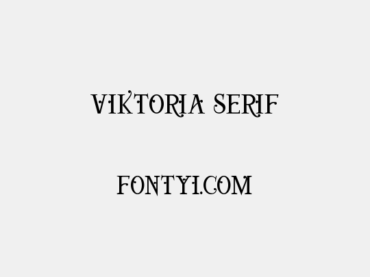 Viktoria Serif