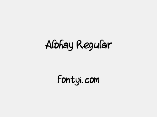 Alohay Regular