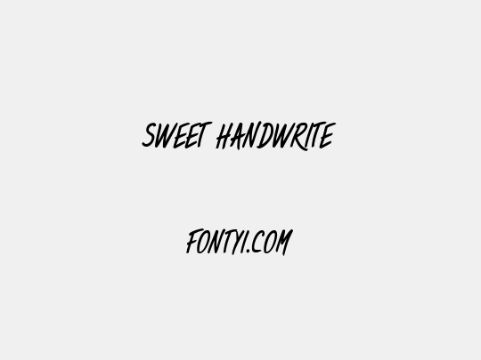 Sweet Handwrite