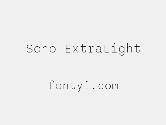 Sono ExtraLight