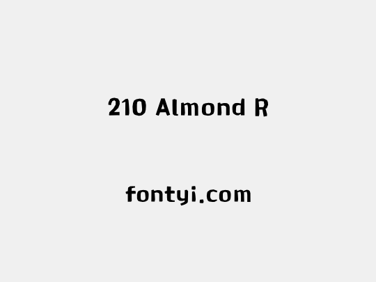 210 Almond R