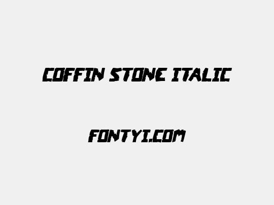 Coffin Stone Italic