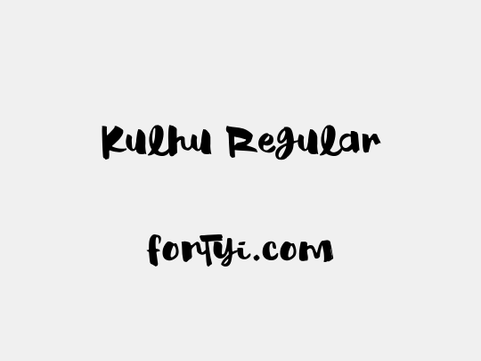 Kulhu Regular