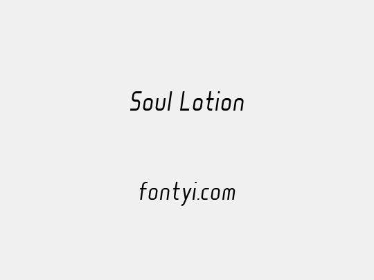 Soul Lotion