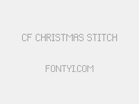 CF Christmas Stitch