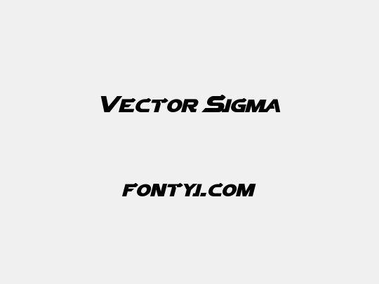 Vector Sigma
