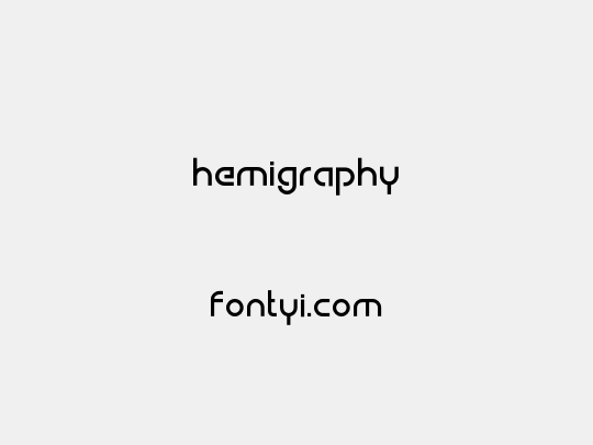hemigraphy