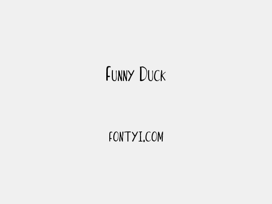 Funny Duck
