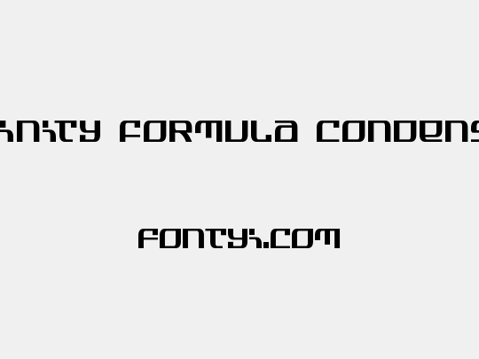Infinity Formula Condensed