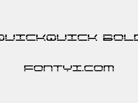 QuickQuick Bold