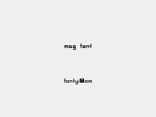 MAG Font