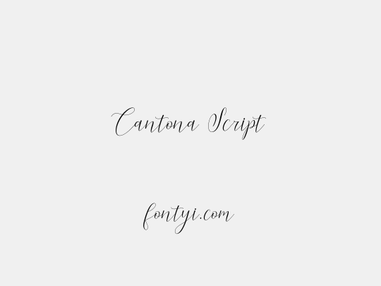 Cantona Script