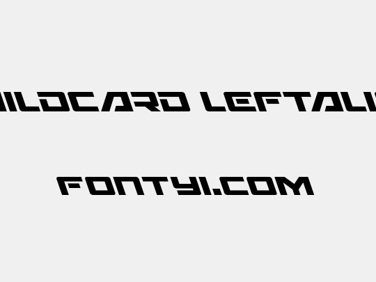 Wildcard Leftalic