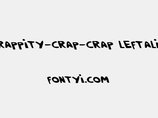 Crappity-Crap-Crap Leftalic