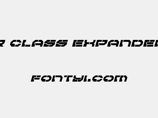 Pulsar Class Expanded Italic