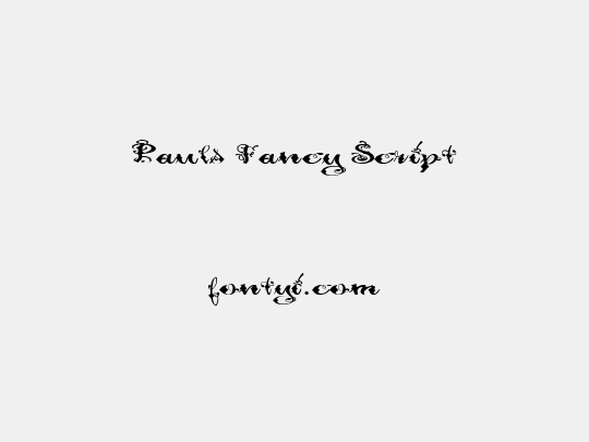 Pauls Fancy Script