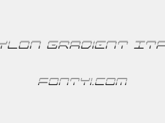Kaylon Gradient Italic