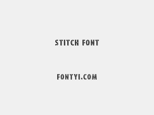 stitch font