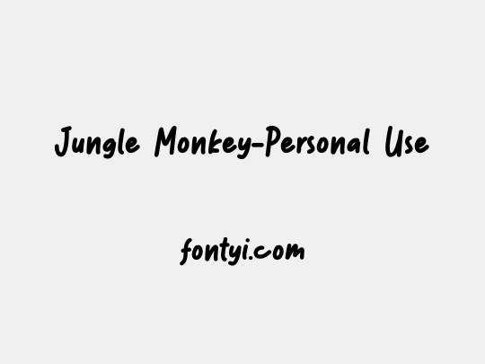 Jungle Monkey-Personal Use