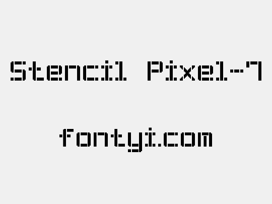 Stencil Pixel-7