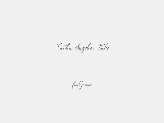 Caitlin Angelica Italic