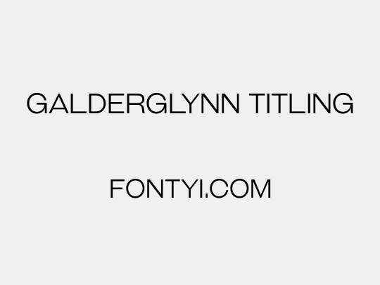 Galderglynn Titling