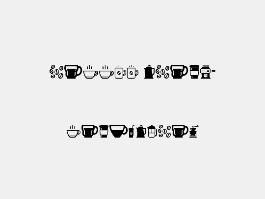 coffee icons