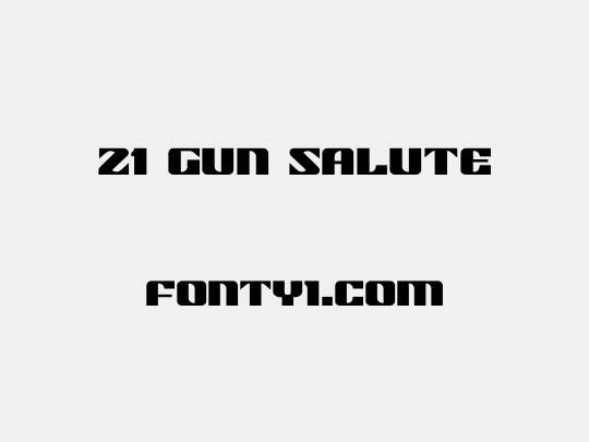 21 Gun Salute