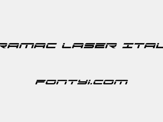 Oramac Laser Italic