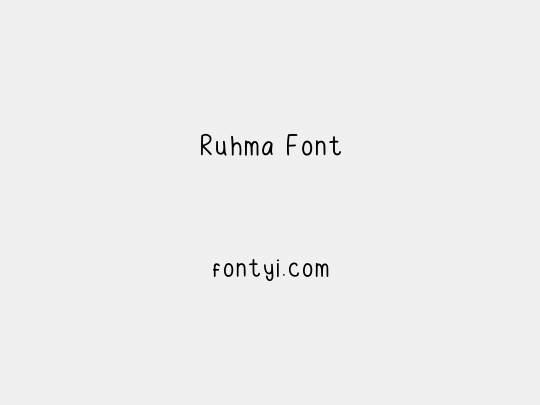 Ruhma Font