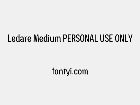 Ledare Medium PERSONAL USE ONLY
