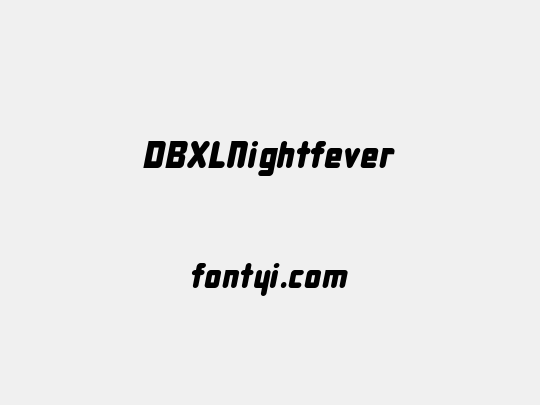 DBXLNightfever