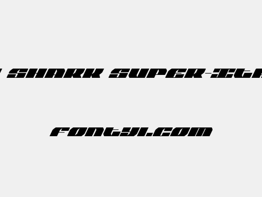 Joy Shark Super-Italic