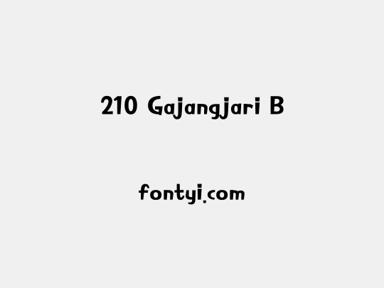 210 Gajangjari B