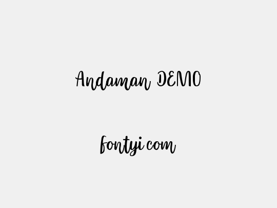 Andaman DEMO