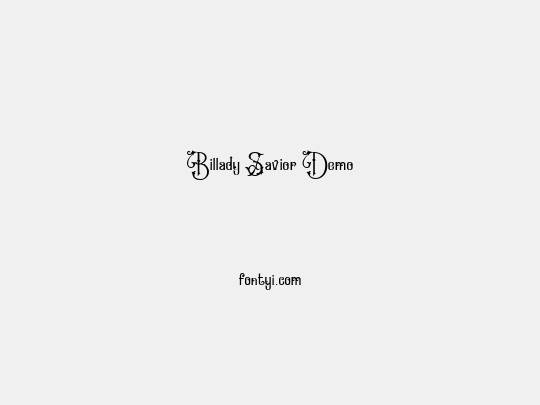 Billady Savior Demo