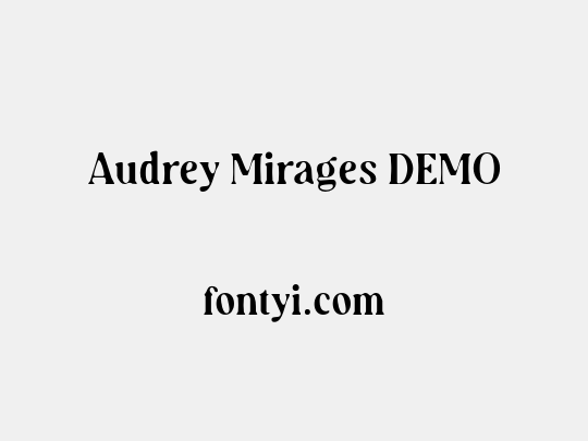 Audrey Mirages DEMO