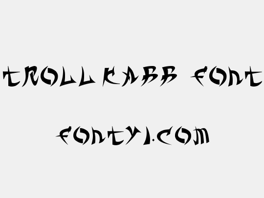 TROLL KABB¡ FONT