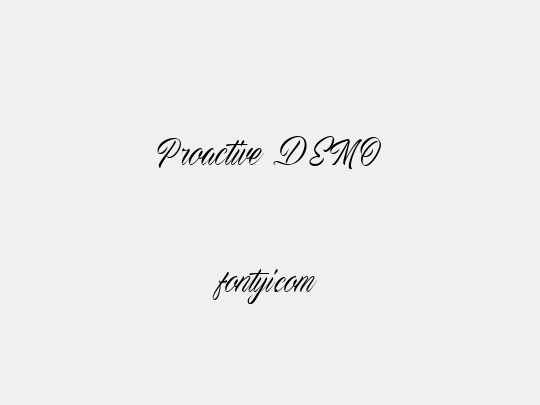 Proactive DEMO