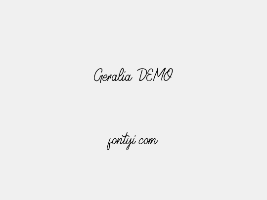 Geralia  DEMO