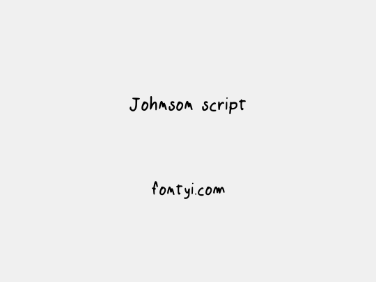 Johnson script