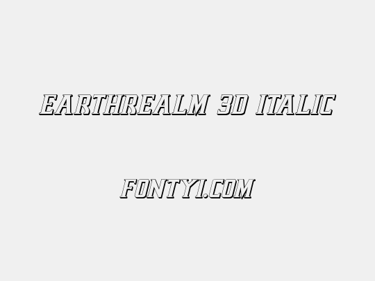 Earthrealm 3D Italic