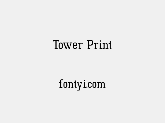 Tower Print